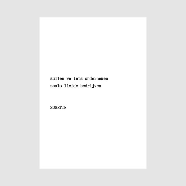gedicht poster ikdichterbij a4 - liefde bedrijven